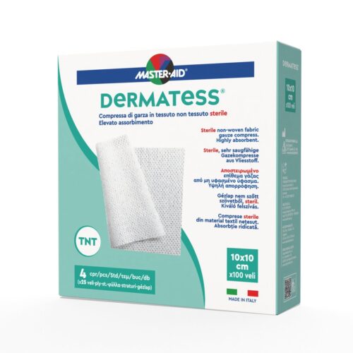 comprese sterile Dermatess Master-Aid 10x10 cm material netesut