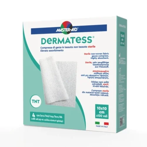 comprese sterile Dermatess Master-Aid 10x10 cm material netesut