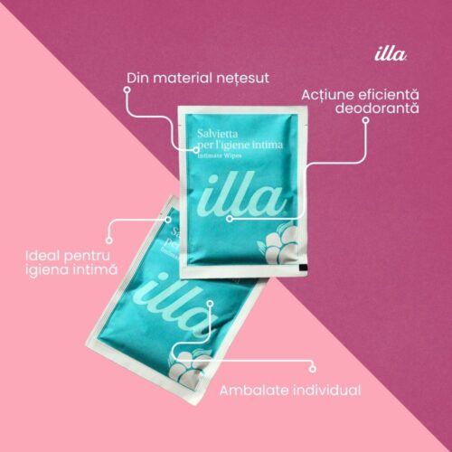 Alternative view of Șervetele intime bumbac Illa Care, 14 bucăți