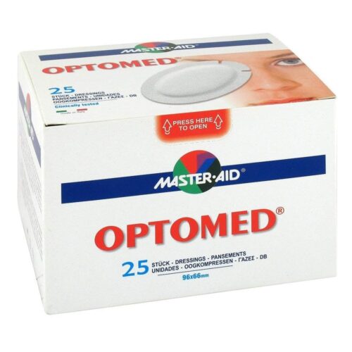 Pansament ocular steril Optomed Master-Aid, formă ovală 96x66 mm