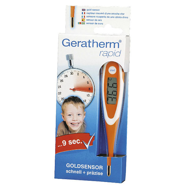 Termometru rapid Geratherm cu varf flexibil si aurit.