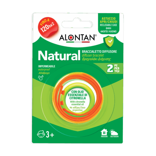 bratara difuzor anti-insecte Alontan Natural citronela 120h waterproof 2 bucati