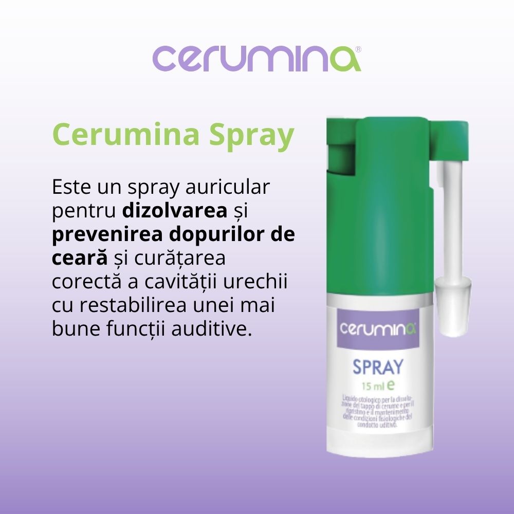 Spray auricular Cerumina® pentru dopuri de ceară, 15 ml - imagine 2