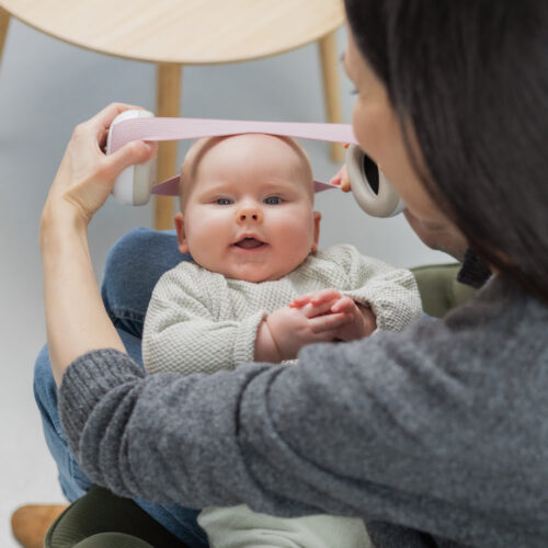 Alternative view of Căști protecție fonică bebeluși Haspro Baby, SNR 23dB, 0-3 ani, roz