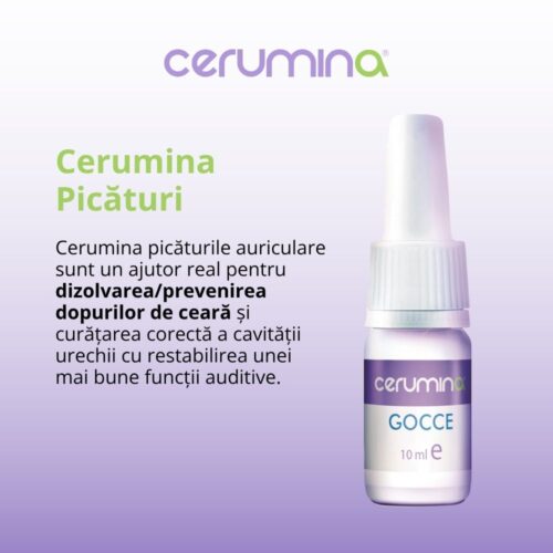 picaturi auriculare Cerumina pentru dopuri de ceara cerumen 10ml