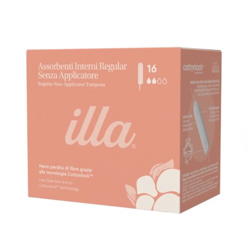 tampoane interne bumbac organic Illa Regular 16 bucati