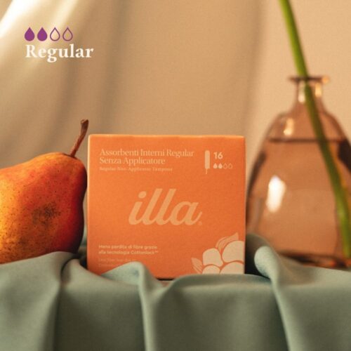 Alternative view of Tampoane interne din bumbac organic Illa®, Regular, 16 bucăți