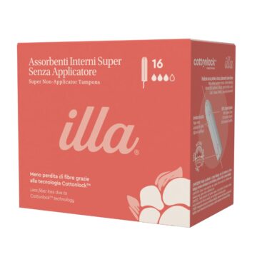 tampoane interne bumbac organic Illa Super 16 bucati