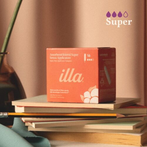 Alternative view of Tampoane interne din bumbac organic Illa®, Super, 16 bucăți